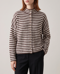 The Two-Tone Ribbed Cardigan