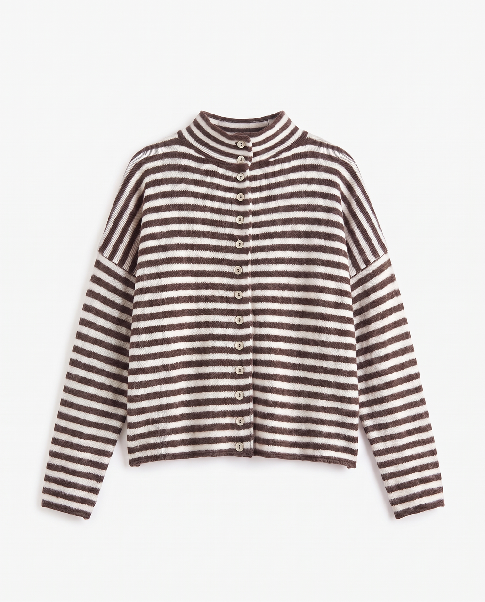 The Two-Tone Ribbed Cardigan