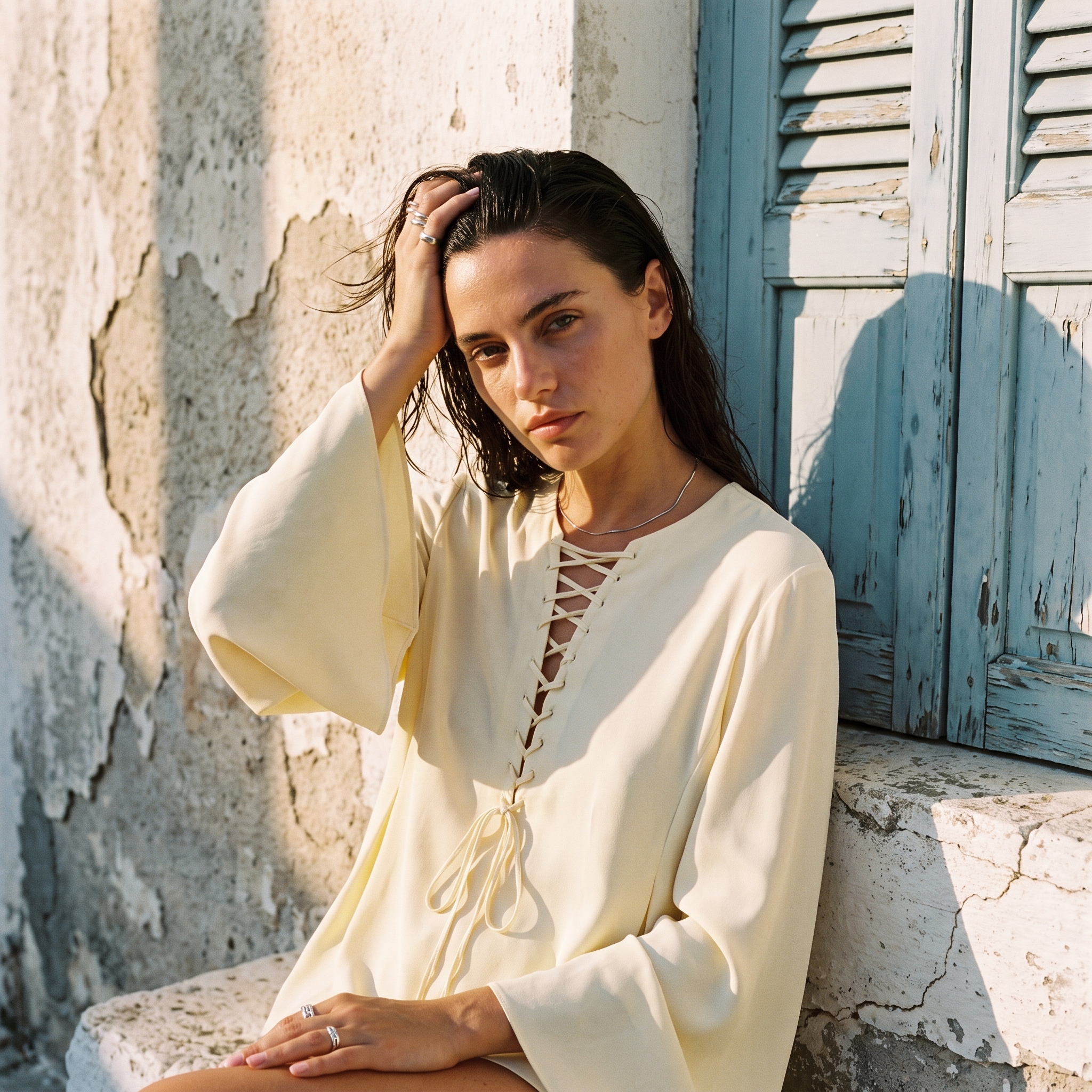 Blouse Bohème Chic Satinée